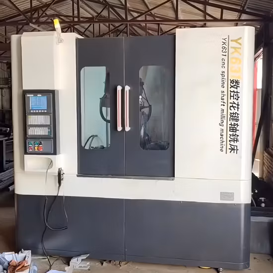 Máquina fresadora estriada especial para máquina fresadora de engrenagem estriada de extremidade do eixo